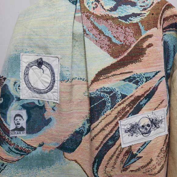 Tapestry One-of-a-Kind Upcycled Art Jacket - Picture 12 of 13